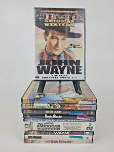 John Wayne DVD 11 DVD Lot, 30 UNIQUE FILMS Classic Western Cowboy SOME SEALED - Picture 1 of 6