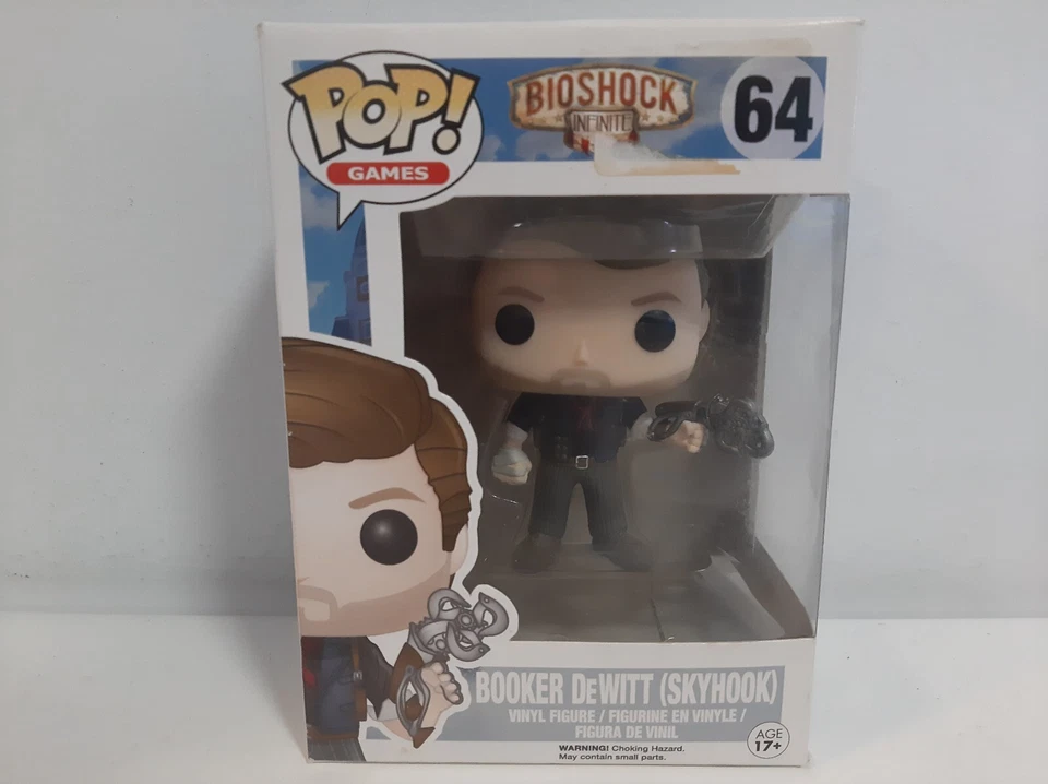 Funko Pop Vinyl Figure - Bioshock - Booker DeWitt (Skyhook) # 64 - Image 1 of 4
