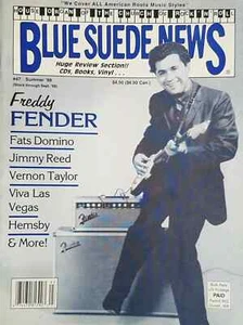 BLUE SUEDE NEWS magazine 47 Freddy Fender, Vernon Taylor, Fats Domino Rockabilly - Picture 1 of 1