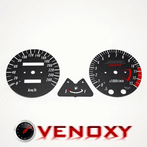 Kawasaki ZRX 1200R KM/H Aftermarket Instrument Cluster Black Gauge Faces - Picture 1 of 1