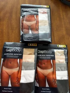 3 Packages GAPBody Gap underwear Seamless Hipsters Womens size M - 15 pairs - Picture 1 of 4