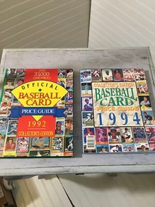 Lot of 2 Official Baseball Card Price Guide 1992 & 2994 Collector's Edition 822 - Picture 1 of 8