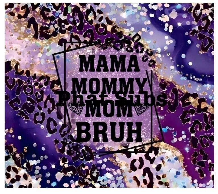 20oz Tumbler Wrap Sublimation Mama Bruh Ready To Press Heat Transfer Foto 1 de 1