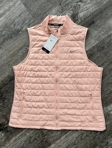Nike Therma-FIT Essential Running Vest Arctic Light Pink Orange Women sz XXL - Picture 1 of 3