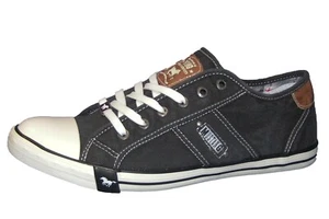 MUSTANG Herren Sneaker Canvas Halbschuhe Slipper Schnürer 4058-305 REDUZIERT - Bild 1 von 7