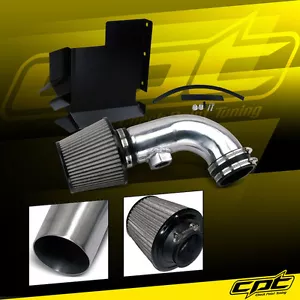 For 07-12 BMW 328i E90/E92/E93 3.0L Polish Cold Air Intake + Stainless Filter - Foto 1 di 1