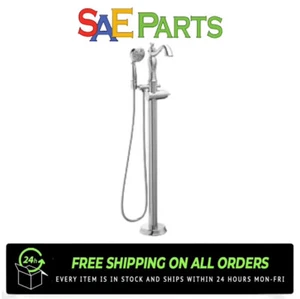 Delta T4797-FL-LHP Cassidy Floor Mounted Tub Filler - Nickel - Picture 1 of 2