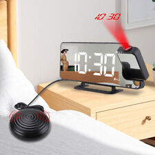 Bed Shaker Loud With Projection Adjustable Brightness Digital Alarm Clock