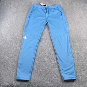 Adidas Pants Womens Small Blue Travel Tapered Tech Fleece Drawstring NEW NWT - Picture 1 of 15