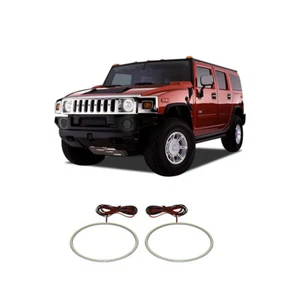 Bright White LED Headlight Halo Ring Kit for Hummer H2 03-09 - Picture 1 of 5