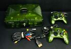 Microsoft Xbox Original (Crystal Green/Halo Edition) Console w/ 2x Controllers