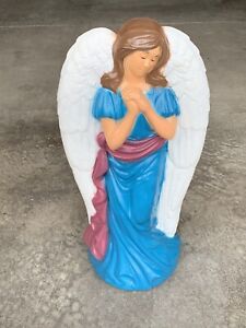 General Foam Christmas Nativity Angel Sweeping Wings 30" Blow Mold