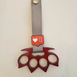 Tsurikawa Knuckles JDM Handle Car Charm Accessory red white blue - Bild 1 von 2