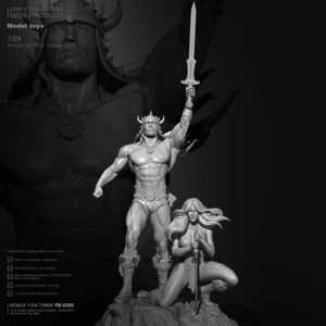 Conan the Barbarian 1/24 Unpainted Unassembled Resin Figure Model Kits 75MM - Picture 1 of 5
