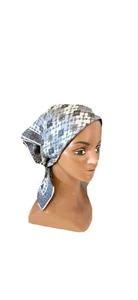 Vintage Vera Scarf Gray geometric Print 22 x 22 - Picture 1 of 4