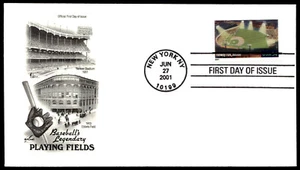 2001 Fenway Park FDC Baseball's Legendary Playing Fields Art Craft Cachet - Picture 1 of 4