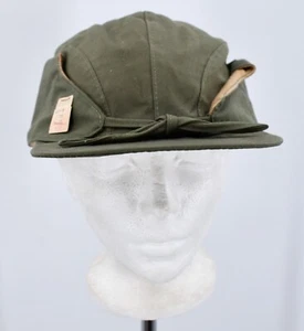 Para hombre DE COLECCIÓN NUEVO DE LOTE ANTIGUO 1930 Verde Oliva Cazador/Gorra Exterior Talla 7 1/8 Sombrero 30s - Imagen 1 de 9