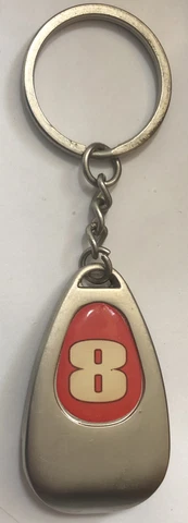 Dale Earnhardt Sr # 8 Bottle Opener Key Chain Nascar 2” Stainless Keychain Cover