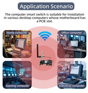 EWeLink Smart Computer Power Control Schalter PCI-E Wi-Fi 2.4G PC Controller - Afbeelding 1 van 15