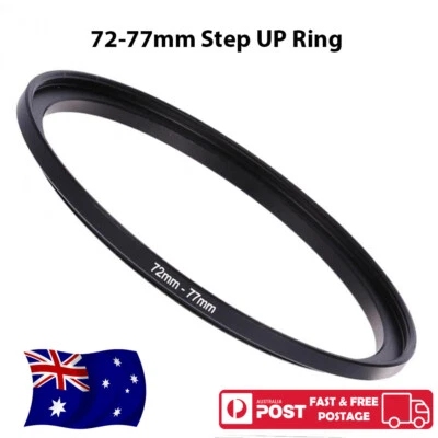 72-77 mm 72mm to 77mm 72mm-77mm Step-Up Stepping Up Ring Filter Adapter - image 1 of 2
