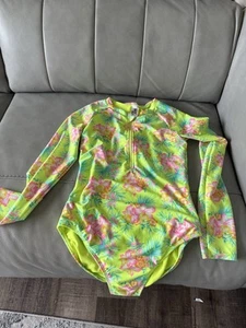 Cat & Jack One Piece Swimsuit Rash Guard Girls Size XL 14/16 - Picture 1 of 6