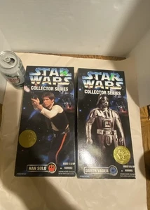 Kenner 1996 STAR WARS Collector Series Han Solo And Darth Fader Figures NBO - Picture 1 of 7