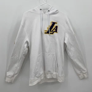 Sudadera con capucha Pro Standard Los Angeles Lakers NBA manga larga blanca talla XL para hombre - Imagen 1 de 14