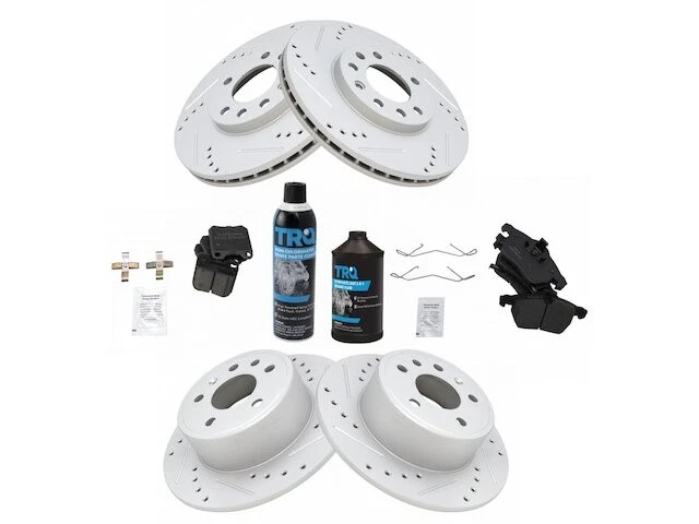 Front and Rear Brake Pad and Rotor Kit For 2000 Saturn LW1 GD297KD — 第 1/1 张图片