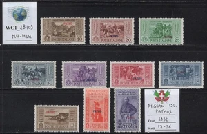 WC1_28109. AEGEAN COL.: ISL. PATMOS. Juego GARIBALDI 1932. Sc.17-26. MH-MLH - Imagen 1 de 1