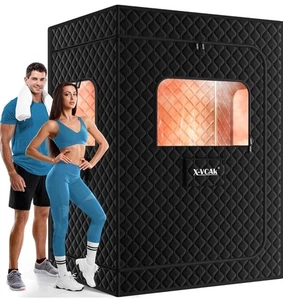 2-Person XL Portable Steam Sauna Tent – Extra-Large Indoor Sauna Box for Home - Picture 1 of 9