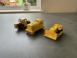 Job Lot Bundle Vintage Matchbox DieCast Construction Vehicles - Picture 1 of 4