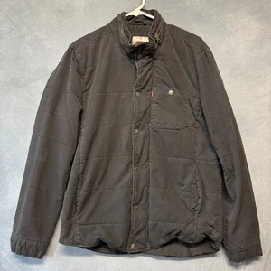 Giacca cappotto vintage trapuntato Levis Chore camionista zip streetwear caldo accogliente med - Foto 1 di 19
