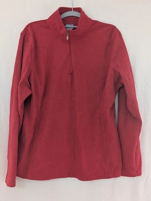 Champion Pink Fleece 1/4 Zip Long Sleeve Jacket Sweatshirt Women’s XL - Image 1 of 4