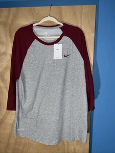 The Nike Tee Legend 3/4 Arm Baseball Trainingsshirt Herren Gr. XL Grau CJ1617 - Bild 1 von 4