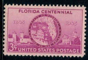 USA - 1945 - The 100th Anniversary of Florida Statehood - 3¢ - #2945 - Picture 1 of 1