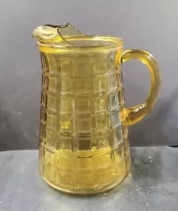 Vintage Braunglas Krug Waffelmuster Landhaus, Küche, MCM - Bild 1 von 10