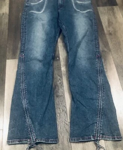 Apollo Jeans Bootcut Denim Damen Gr. 17/18 Blau 5-Pocket Low Rise Dark Wash - Bild 1 von 12