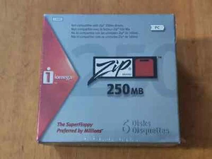 New Iomega Zip Brand 250MB 6 Disks Pack Sealed - Afbeelding 1 van 6