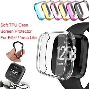Screen Protector Shockproof Protective Silicone Cover Case For Fitbit Versa Lite - Picture 1 of 20