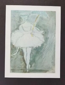 Marc Chagall Aleko "The Cat" Mounted Offset Color Lithograph 1969 Mourlot - Bild 1 von 6