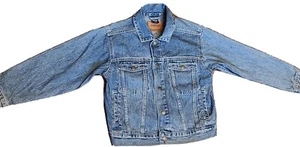 OSHKOSH Jean Jacket Children's Kid's Unisex 8 Small Snap Denim Designer Blue - Picture 1 of 6