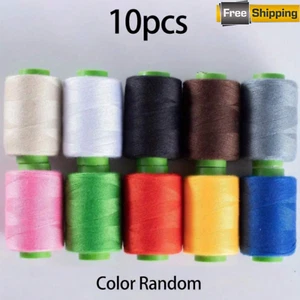 10 Rolls Multi-Color Sewing Thread | DIY Sewing, Embroidery, Hand & Machine Comp - Picture 1 of 11