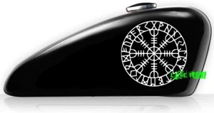 HELM OF AWE STAVE RUNE ABZIEHBILD AUFKLEBER Aegishjalmur Rune Wikinger Asatru Thor Odin - Bild 1 von 2