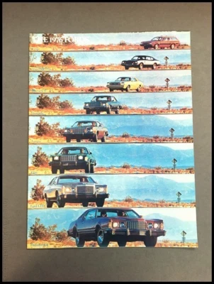 1976 Ford Car Sales Brochure - Thunderbird LTD Mustang Torino Elite Maverick Foto 1 de 4