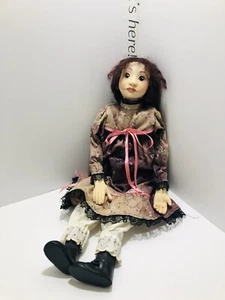 Folkart Handmade Doll. Beautiful! 19.5” Long. - Picture 1 of 13