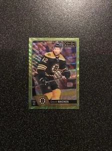 DAVID BACKES 2016-17 O-Pee-Chee Platinum Emerald Surge SN# 07/10 CARD#32 BRUINS - Picture 1 of 3
