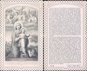 R@Rissimo Prayer Card Lacy Fine 800 - Madonna With Child N.2218 - Imagen 1 de 1