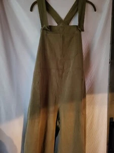 Polagrain Women's Bib Overall Loose fit Olive Lightweight Size XL, Hklp Straps - Picture 1 of 6