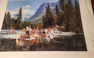 Paul Calle Hand Signed & Numbered " Voyagers and Waterfowl Constant Companions" - Picture 1 of 12