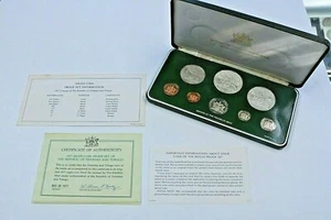 1977 Trinidad and Tobago Proof Set w/Box & COA - Picture 1 of 1